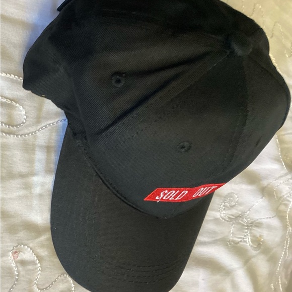 SHEIN Black Cap with Red Patch SOLD OUT - Picture 5 of 6